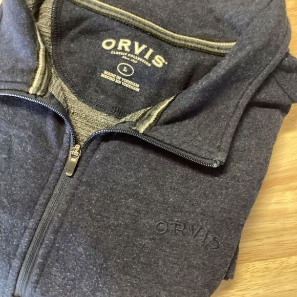 Men’s Orvis 1/4 Zip‎ Pullover - navy - Large - Picture 1 of 8